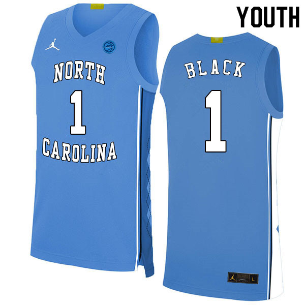 2020 Youth #1 Leaky Black North Carolina Tar Heels College Basketball Jerseys Sale-Blue